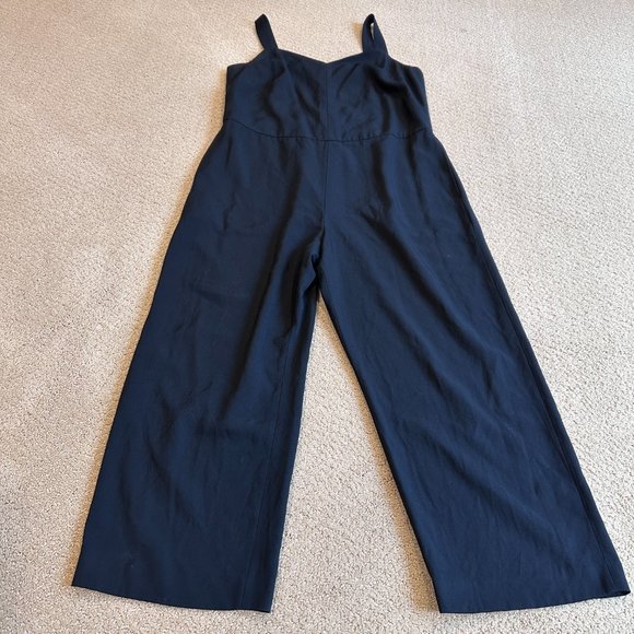 Everlane Japanese GoWeave Slip Jumpsuit Black Size 8 #F-JMPS-TRI-SLP-SL - FLAWED - Picture 6 of 16